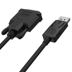 Unitek czarny konwerter z DisplayPort (DP) na DVI, kabel 1,8m, Y-5118BA BOX