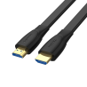 Unitek czarny przewód kabel High Speed HDMI 2.0 4K 60Hz płaski 1m HDCP2.2