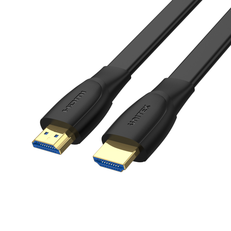Unitek czarny przewód kabel High Speed HDMI 2.0 4K 60Hz płaski 5m HDCP 2.2
