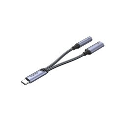 Unitek Adapter USB-C na minijack 3,5mm i USB-C 60W, ładuj i słuchaj