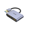 Unitek Adapter USB na HDMI i VGA, FullHD 60Hz 1080p, 2 ekrany na raz