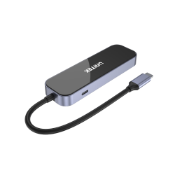 Unitek Hub aluminiowy USB-C 3.1 na RJ-45 3xUSB-A HDMI 1.4 4K 30Hz PD 100W