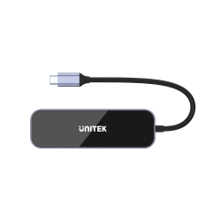 Unitek Hub aluminiowy USB-C 3.1 na RJ-45 3xUSB-A HDMI 1.4 4K 30Hz PD 100W