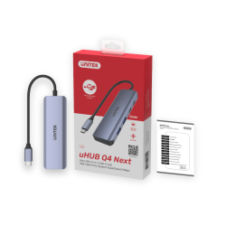 Unitek Hub USB-C 3.1 na 2 x USB-A, 2 x USB-C, 5Gbps, aluminiowy, Space Grey