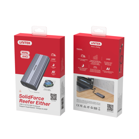 Unitek obudowa na dysk M.2 PCIe NVMe /  SATA AHCI 10Gbps UASP TRIM