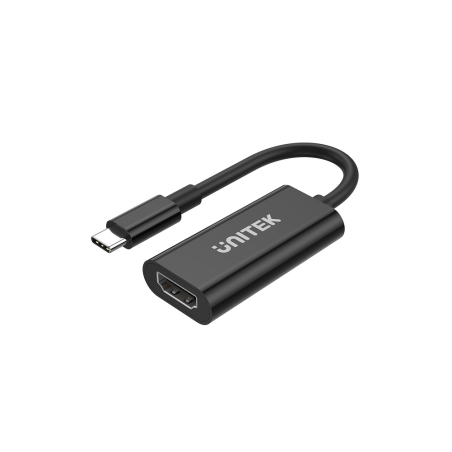 Unitek czarny adapter USB-C na HDMI 2.0, 4K 60Hz HDCP 2.3, Plug&Play