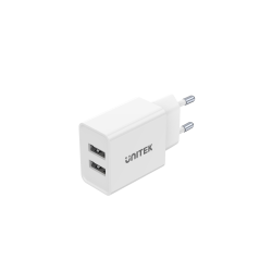 Unitek biała ładowarka 2x USB-A 12W 5V/2.4A