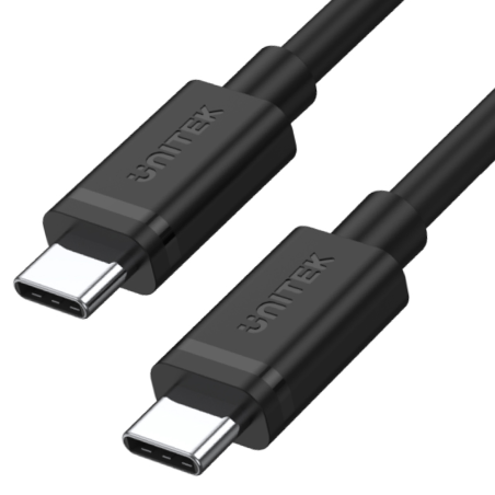 Unitek przewód / kabel czarny USB-C do USB-C 1m