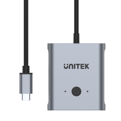 Unitek dwukierunkowy przełącznik rozgałęźnik adapter USB-C 4K 144Hz UHD