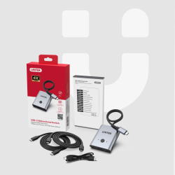 Unitek dwukierunkowy przełącznik rozgałęźnik adapter USB-C 4K 144Hz UHD