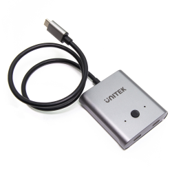 Unitek dwukierunkowy przełącznik rozgałęźnik adapter USB-C 4K 144Hz UHD
