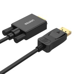 Unitek Adapter DisplayPort 1.1a na VGA, kabel 1,8m FullHD 1080p