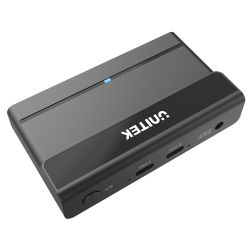 Unitek przełącznik KVM 4x USB-A 5Gbps aktywny, 2 wejścia USB-C