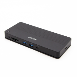 Unitek Przełącznik KVM 4K 60Hz Hub USB, LAN 1Gbps, SD, microSD, USB-C