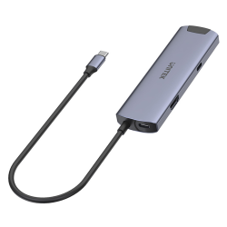 Unitek Aktywny Hub USB-C do 2x USB-A, USB-C, HDMI 1.4b, RJ-45 LAN, PD 100W