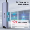 Unitek Aktywny Hub USB-C do 2x USB-A, USB-C, HDMI 1.4b, RJ-45 LAN, PD 100W