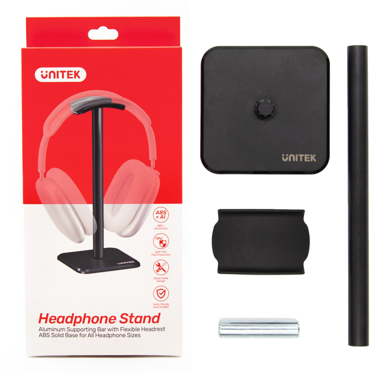 Unitek czarny stojak na słuchawki OT168BK