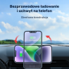 Unitek czarna ładowarka samochodowa indukcja 38 W, uchwyt MagSafe