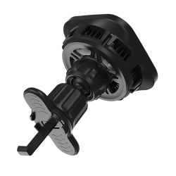 Unitek czarna ładowarka samochodowa indukcja 38 W, uchwyt MagSafe