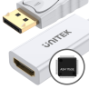 Unitek Y-6332 biały adapter / konwerter z DisplayPort 1.2 do HDMI 1.4 do 4K