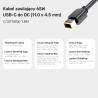 Kabel zasilający do Lenovo 65W USB-C - DC 11x4,5 mm 20V 2,25A - 3.25A 1,8m