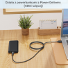 Kabel zasilający do Lenovo 65W USB-C - DC 11x4,5 mm 20V 2,25A - 3.25A 1,8m