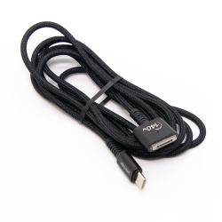 Unitek czarny kabel przewód zasilający USB-C - MagSafe 3 140W 2 m