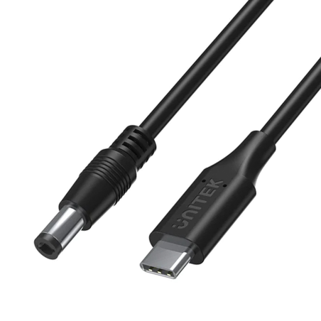 Kabel zasilający do laptopa 65W USB-C - DC 5,5x2,5 mm, 2,25 - 3,25A, 1,8m