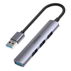 Unitek Hub USB-A na 1x USB-A 5 Gbps, 3x USB-A 2.0, aluminium