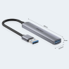 Unitek Hub USB-A na 1x USB-A 5 Gbps, 3x USB-A 2.0, aluminium