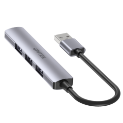 Unitek Hub USB-A na 1x USB-A 5 Gbps, 3x USB-A 2.0, aluminium