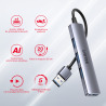 Unitek Hub USB-A na 1x USB-A 5 Gbps, 3x USB-A 2.0, aluminium