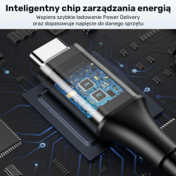 Kabel zasilający do Lenovo 65W USB-C - DC 4x1,7 mm, 2,25 - 3,25A, 1,8m
