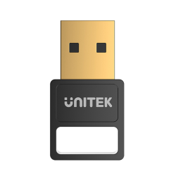Unitek adapter Bluetooth v 5.3 BLE EDR USB-A czarny do max 7 urządzeń 30m