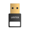 Unitek adapter Bluetooth v 5.3 BLE EDR USB-A czarny do max 7 urządzeń 30m