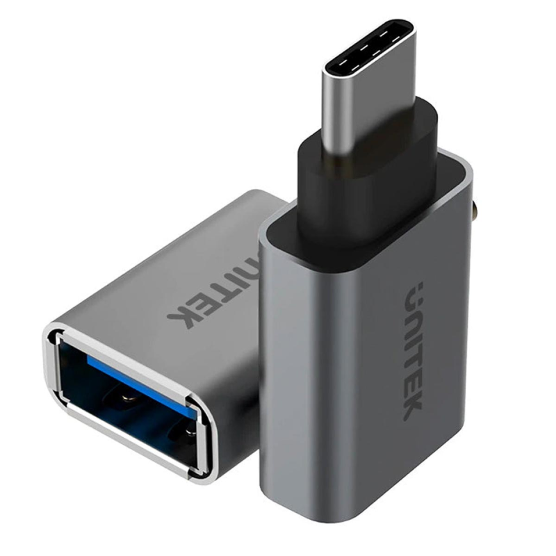 Unitek Y-A025CGY adapter USB-C do USB (żeński), aluminium, OTG do smartfona