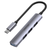 Unitek Hub USB-C do 1x USB-A 5 Gbps, 3x USB-A 2.0, aluminium