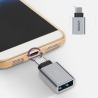 Unitek Y-A025CGY adapter USB-C do USB (żeński), aluminium, OTG do smartfona