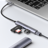 Unitek Hub USB-C do 1x USB-A 5 Gbps, 3x USB-A 2.0, aluminium